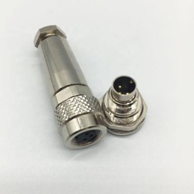 China Automotive Electrical M9 5 6 7 8 Pin Wireable Connector Straight And Angled Cable Assemble Plug for sale