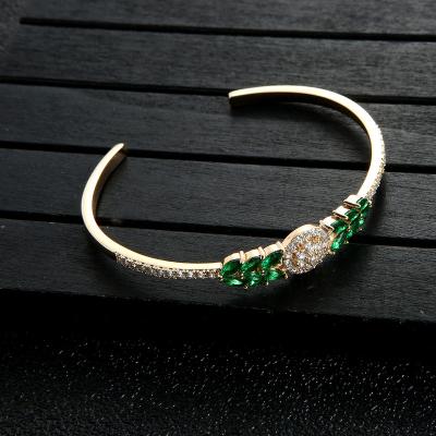 China Luxury Luxury Wheat Ear Around Open Adjustable Diamond Zircon Bracelets for sale