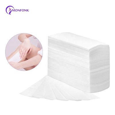 China 100pcs Easy Per Pack Face Wax Strips Hair Removal Waxing Strip Wax Paper For Eyebrows for sale