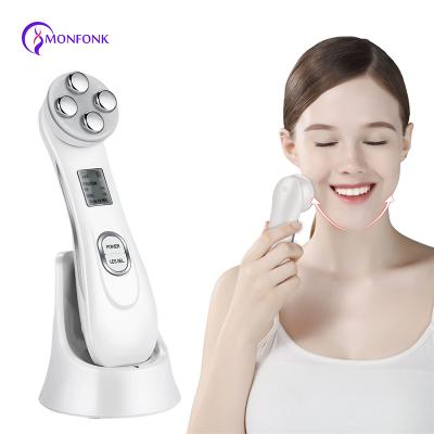 China Ultrasonic Electric Vibrating Facial Massager RF EMS Face Lift Skin Lifting Skin Massager for sale