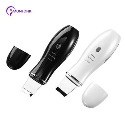 China Ultrasonic Skin Care Face Exfoliator Skin Scrubber Sonic Peeler Skin Scrubber Removal DEEP CLEANSING Ultrasonic Scrubber for sale