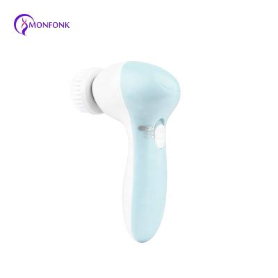 China Exfoliators 5 in 1 ABS Facial Electronic Face Brush Skin Spa Massager Cleansing Remover for Women for sale