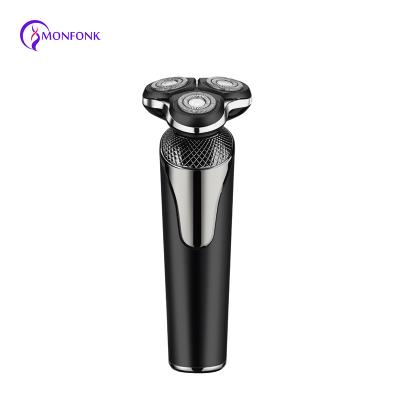 China Twin Blade 3d Razor Machine Usb Rechargeable Electric Hair Shaver For Men Hair Razor for sale