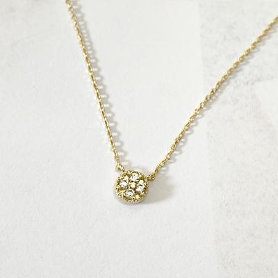 China FASHIONABLE 925 Sterling Silver Gold Plated Custom Zircon Necklace Pendant for sale