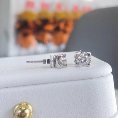 China FASHIONABLE Fashion Design Special Jewelry Earring 925 Sterling Silver Moissanite Earring For Women for sale