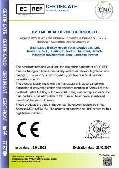 CE 1 - Guangzhou BioKey Healthy Technology Co.Ltd