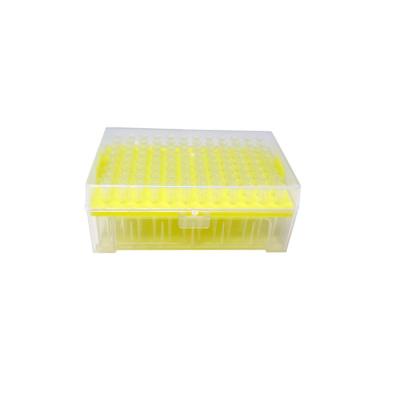 China Yellow 100ul Liquid Laboratory Pipette Tips ODM Medical Laboratory Consumables for sale