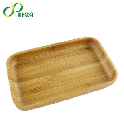 China Sustainable High Quality Rectangle Serving Plates Bamboo Dishes for sale