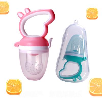 China BPA Free Silicone Baby Food Fruit Food Fruit Nibbler Mesh Soft Pacifier Feeder Extra Teether for sale