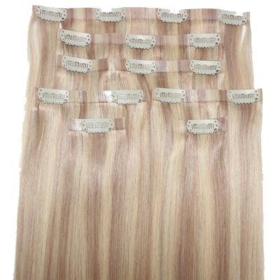 China Wholesale Hot Popular Seamless Silky Straight Wave Hair Clip In Extensions Factory Price Clips In Hair Extensions for sale