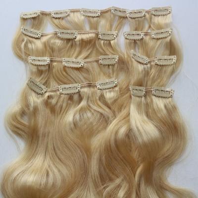 China Silky Straight Wave Wholesale hot popular hair clips for girls in factory Price blonde hair extensions for sale