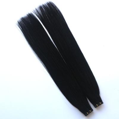 China Silky Straight Wave Wholesale best quality hair tape extensions 26 inches black tape in extension in factory price for sale