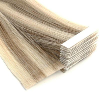 China Silky Straight Wave Wholesale best quality invisible hair tape extension in factory price seamless hair extensions for sale