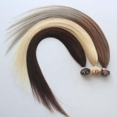 China Silky Straight Wave Wholesale best quality human hair ombre hair extensions utip keratin hair extension for sale