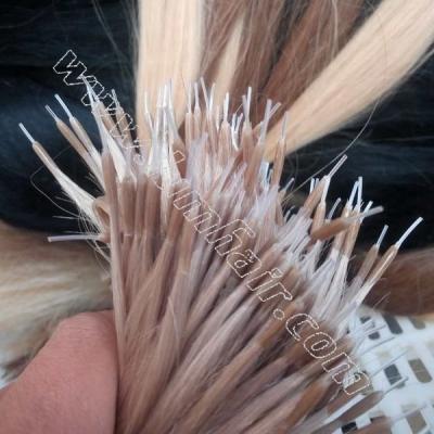 China Silky Straight Wave Wholesale hot sale popular nano plastic tip hair extensions in factory price pre-bonded hair for sale