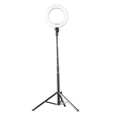 China 8 inch PORTABLE Ring Light with Mini Tripod Stand Cell Phone Dimmable for Beauty Digital Vlog Show for sale