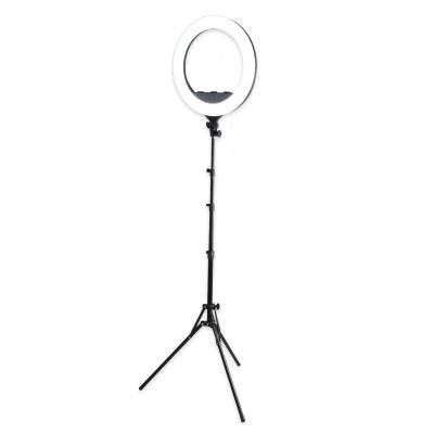 China PORTABLE Photographic Lighting 22 Inch Beauty Lamp 90W Remote Control Battery Operated Led Ring Light With Tripod Stand for sale