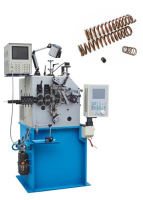 China Automatic Oiling CNC Spring Coiler , Fast Debug Flat Spring Manufacturing Machine for sale