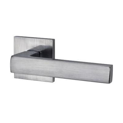 China Security Modern Manufacturer Aluminum Simple Square Door Lever Handle for sale