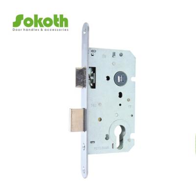 China Cheap Plating Poland 7250 7255 Mm Square Security Aluminum Mortise Lock Body for sale