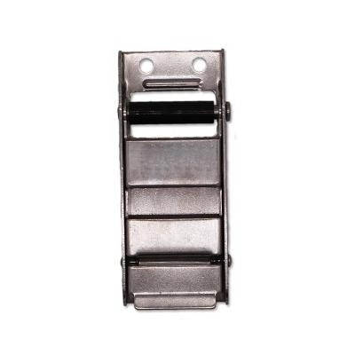 China PE/pp 50mm/1360kg/2800lbs stainless steel cam buckle curtain side van truck over belt center buckle for sale