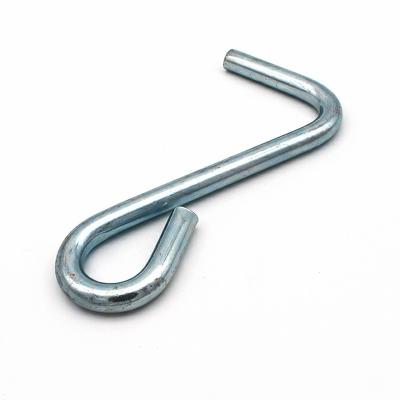 China Heavy Industry 25mm Zinc Coated Heavy Duty Type Hook S Strap Lashing Utility Car S Sharped Double J Hook for sale