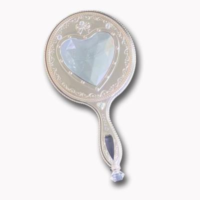 China Custom Plastic Magnifying Cosmetic Mirrors Furniture Hand Held Custom Smart Diamond Hand Dressing Table Mirrors Cosmetic Mirror for sale