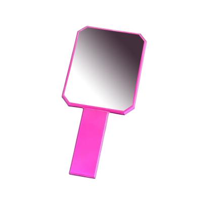 China Personalized Custom Mirrors Big Frame Luxury Custom Princess Pink Modern Cute Aluminum Hand Held Logo Square Personalized Mirrors for sale