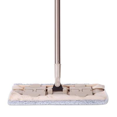 China Sustainable 360 ​​Rotating Telescopic Handle For Broom Water Absorbing Floor Mop Flat Mop for sale