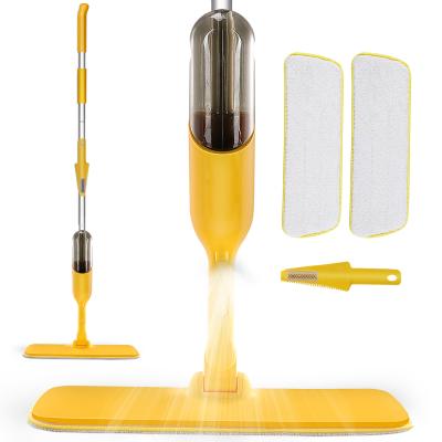 China 360 Degree Swivel Aluminum Cheap Floor Pole BOOMJOY Spray Broom Kit Stocked Useful Cleaning Mop for sale