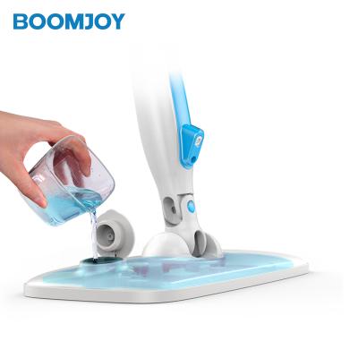 China BOOMJOY Newest Viable Hidden Water Tank Spray Single Operation Chamber Broom 360 Knuckle Joint Multi-Use Hand Cleaning Broom for sale