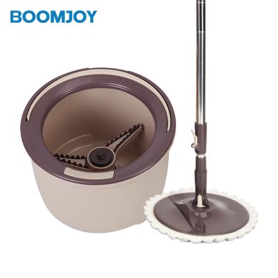 China BOOMJOY Sustainable Home Cleaning Dust Magic House Floor Rotation Cleaning Mop And Bucket Set 360 Rotation Easy Twist Magic Mop for sale