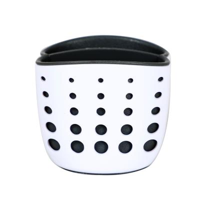 China Multifunctional Stocked Bathroom TPR Storage Strainer Plants Water Leakage Kitchen Drain Small Sink Storage Baskets for sale