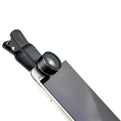 China Plastic wide angle macro lens 0.63x fish eye 3 in 1 cell phone camera lens, with universal clip optical lens. for sale