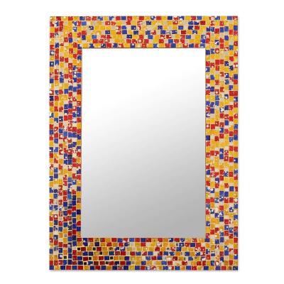 China Eco - Friendly Handmade Mosaic Glass Mosaic Picture Frame Photo Frames With Different Colors And Types for sale