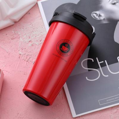 China Stocked Stainless Steel Travel Custom Walled Coffee Mug Vacuum Insulated Reusable Tumbler Coffee Cup for sale