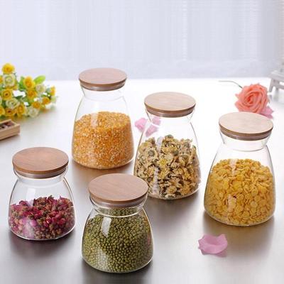 China YIXIN Viable Customized Creative Design Petal Style Glass Jars Cosmetic Glass Food Storage Containers Storage Canisters for sale