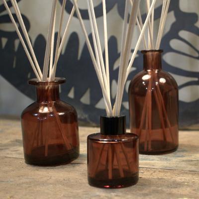 China Wholesale Cheap Price American Incense With High Quality Brown Aroma Glass Diffuser Different Size for sale