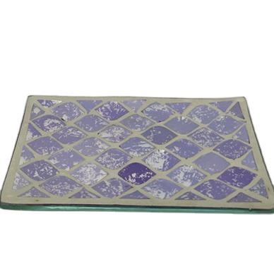 China Sustainable Antique Designed Mosaic Glass Coaster for sale