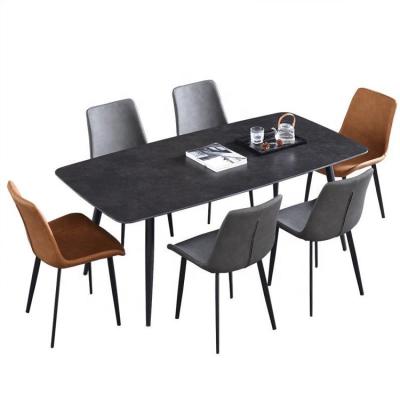 China (Others) Factory direct sale Italian adjustable dining table and chair set for sale