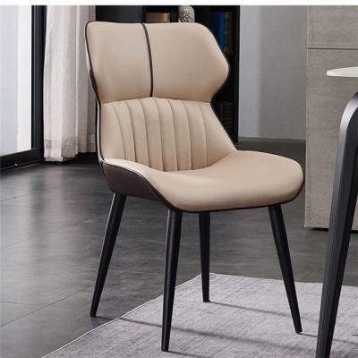 China Removable Modern Leather Dining Chair Restaurant for sale