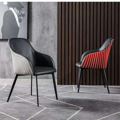 China Removable Economical Nordic Furniture Dining Chair Modern Leather Dining Chair for sale