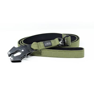 China Padded 360 Degree Swivel Connection Fighting Frog Clip Buckle Heavy Duty Dog Leash for sale