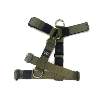 China Adjustable Heavy Duty Tactical Soft Padded Padded Large No Pull Dog Harness for sale