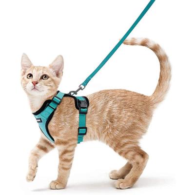 China Soft Adjustable Puppy Cat Pet Dog Harness For Beloved Padded Breathable Escape Walking Proof for sale