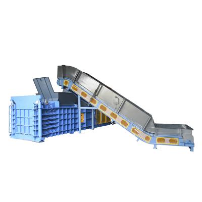 China 150Ton Hydraulic Beverage Baler Machine Semi-automatic Horizontal Packing Plastic Press for sale