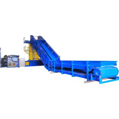 China Beverage Ce Certification Horizontal Hydraulic Press Machine Two Ram Baler for sale