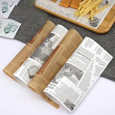 China Disposable Custom Hamburger Wrapping Waterproof Paper Baking Wrapping Paper for sale