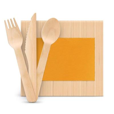 China Factory supply good price biodegradable high quality wooden cutlery forks disposable wooden cutlery for sale