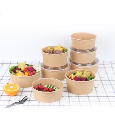 China Wholesale High Quality Disposable Biodegradable Kraft Paper Biodegradable Take Out Bowl for sale